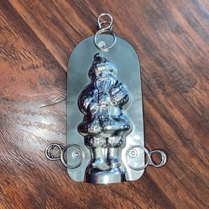 Holland Handicrafts vintage metal mold Santa Claus chocolate